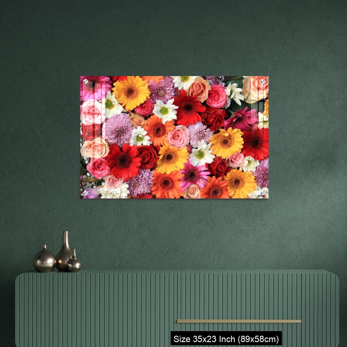 OMGs Acrylic Wall Decor – Colorful wedding flower arrangement - Image 9