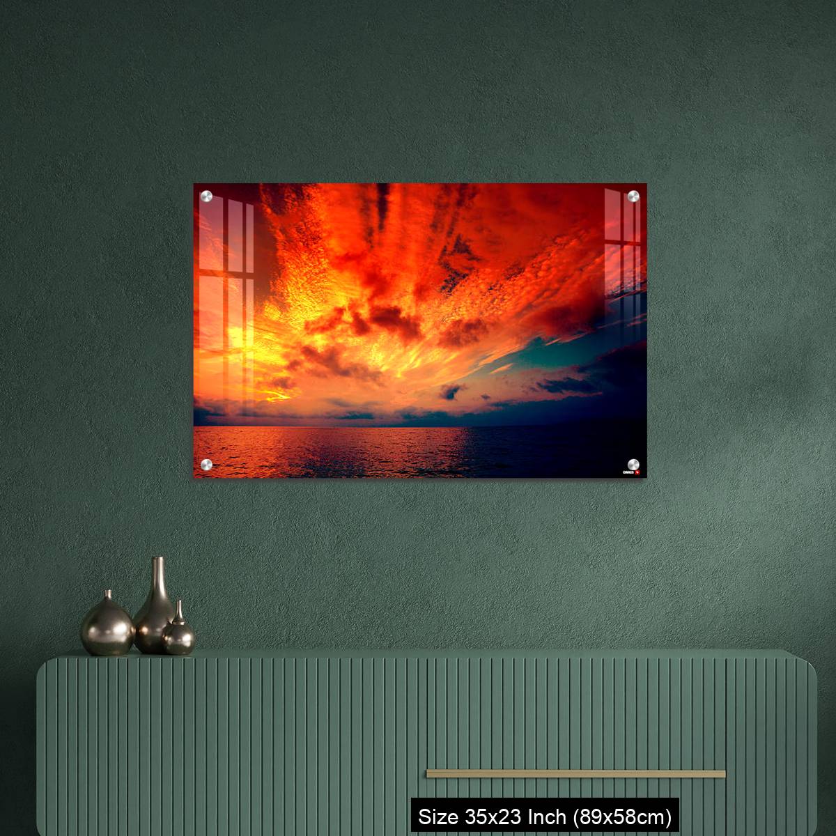 OMGs Acrylic Wall Decor – Early morning, burned sunrise over sea - Image 9