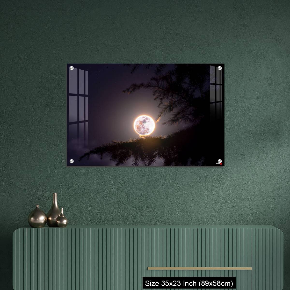 OMGs Acrylic Wall Decor – February's full Moon - The Snow Moon - Image 9