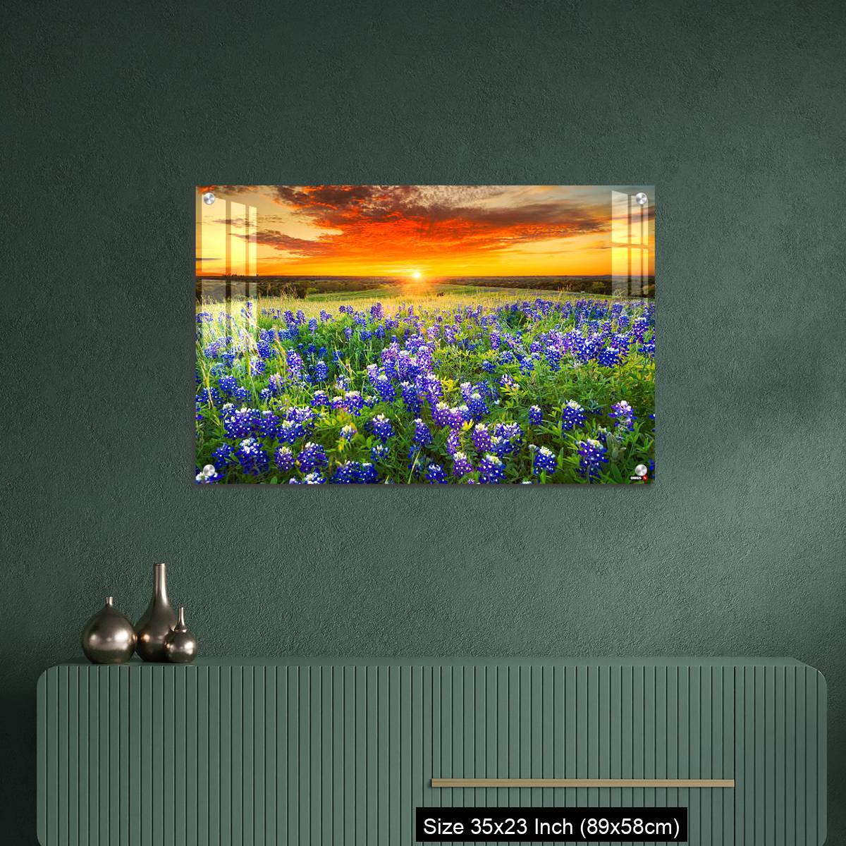 OMGs Acrylic Wall Decor – Sunset on Sugar Ridge Road, Ennis, TX - Image 9