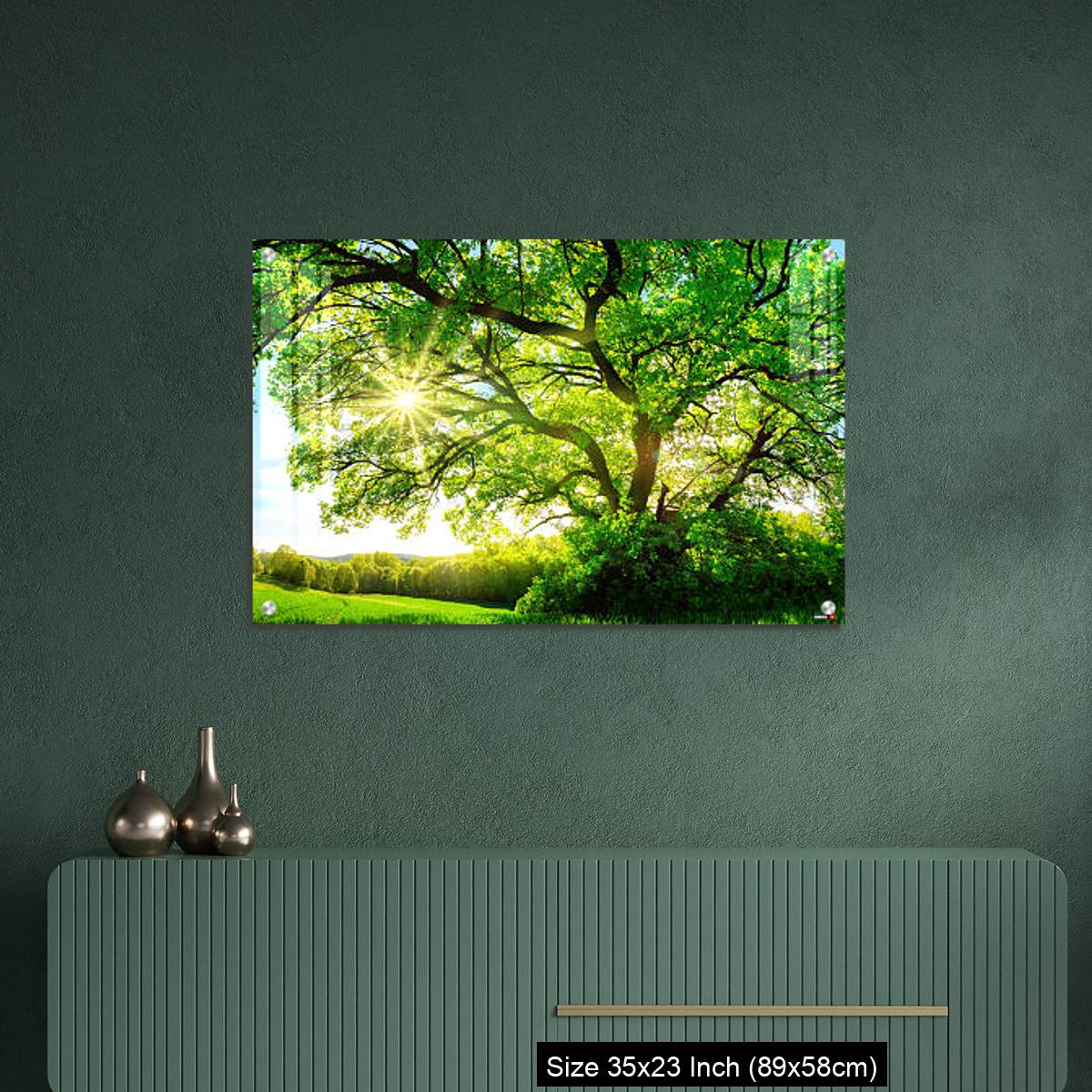 OMGs Acrylic Wall Decor – The sun shining through a majestic oak tree - Image 9