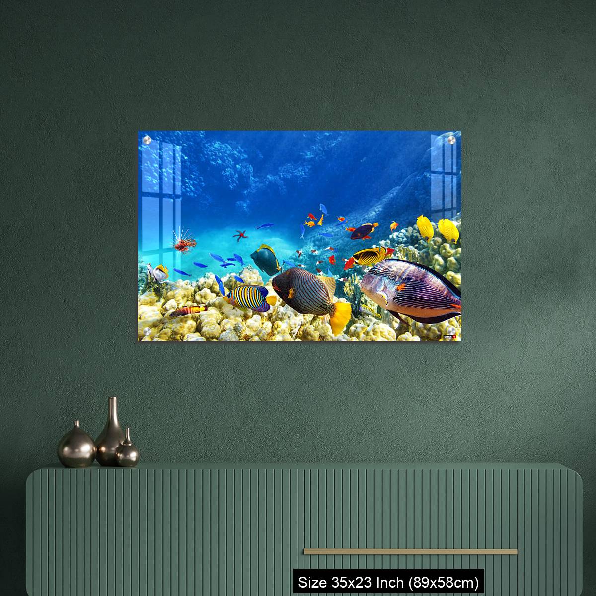 OMGs Acrylic Wall Decor – Underwater world with corals and tropical fish. - Image 9