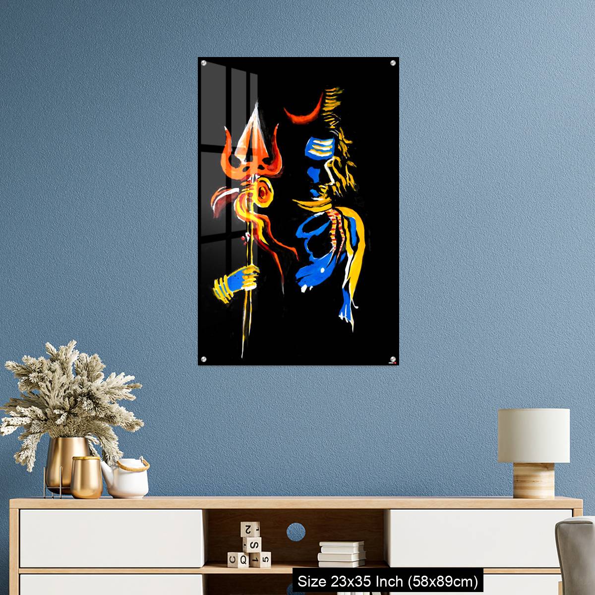 OMGs Acrylic Wall Decor – Lord Shiva with his trishul - Image 10