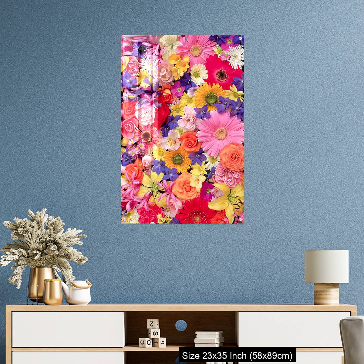 OMGs Acrylic Wall Decor – Colorful Flower Montage - Image 10