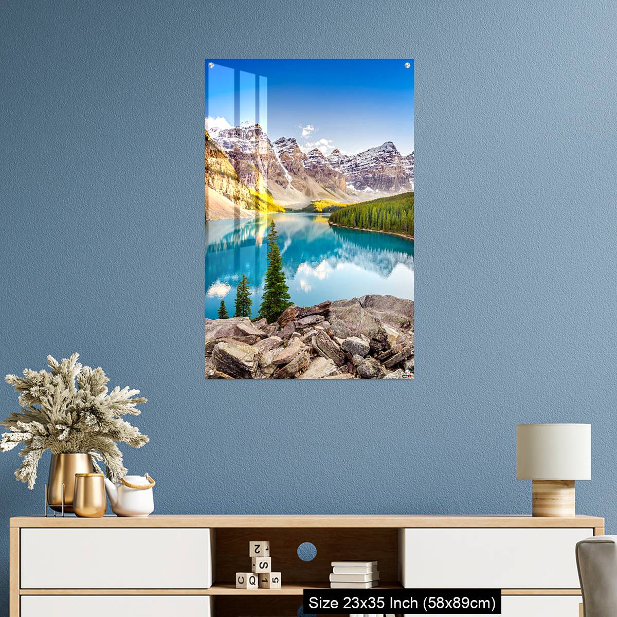 OMGs Acrylic Wall Decor – Landscape view of Moraine lake in Canadian Rocky Mountains - Image 10