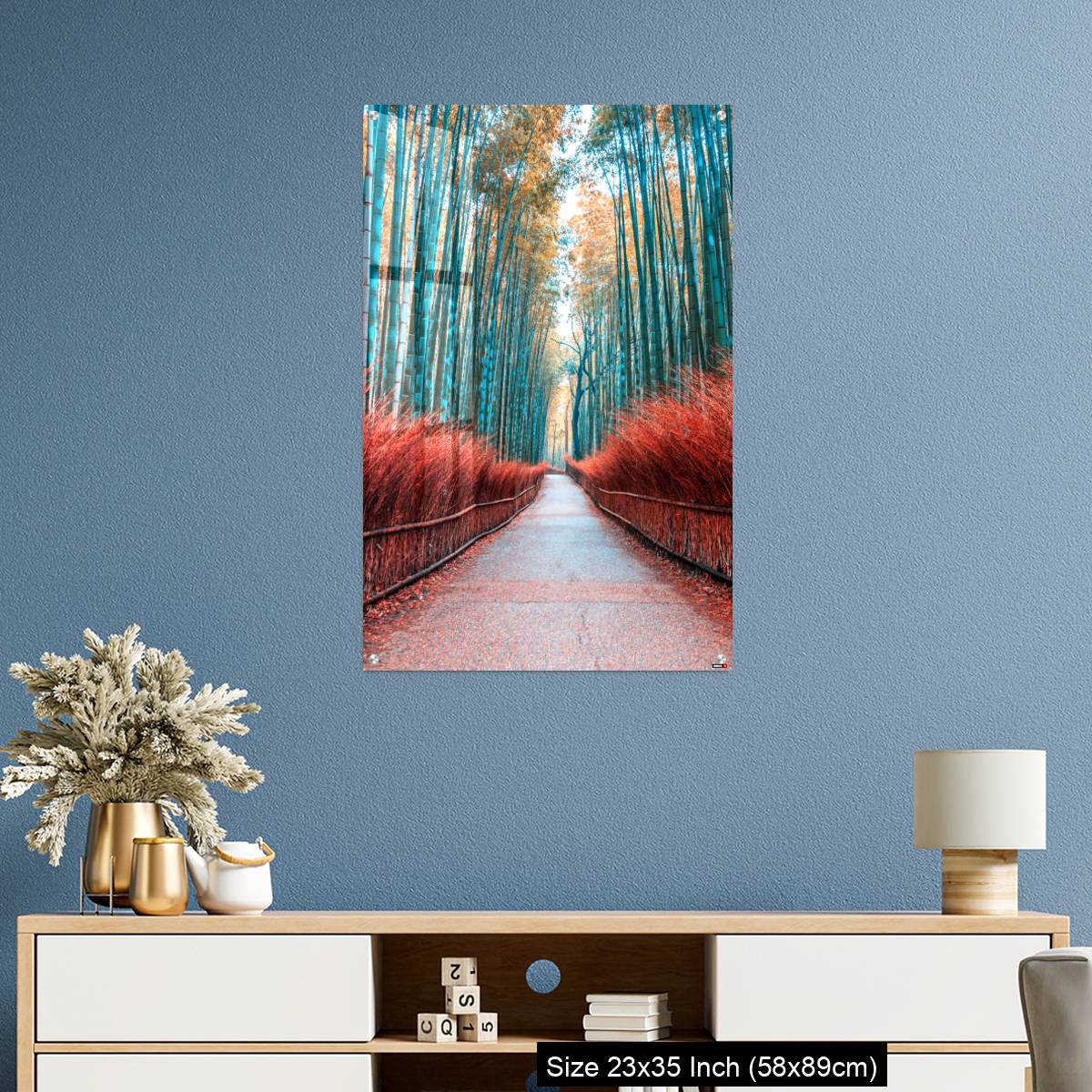 OMGs Acrylic Wall Decor – walkway bamboo tunnel named Arashiyama bamboo forest in Kyoto, Tourist landmark of Japan - Image 10
