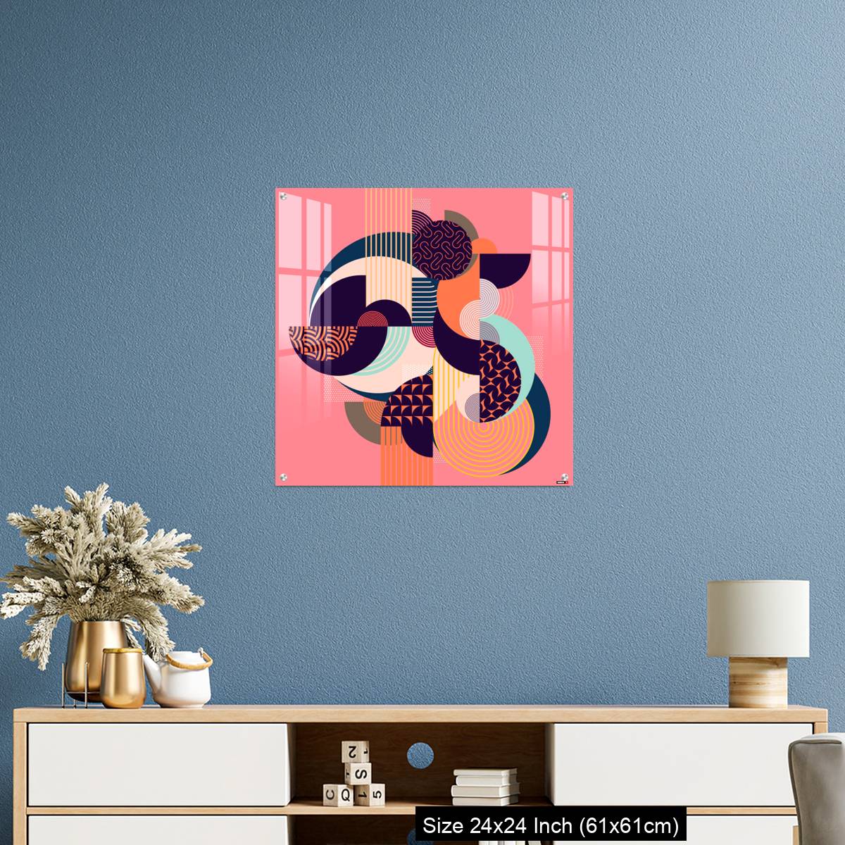 OMGs Acrylic Wall Decor – Abstract art colorful geometric composition. - Image 10