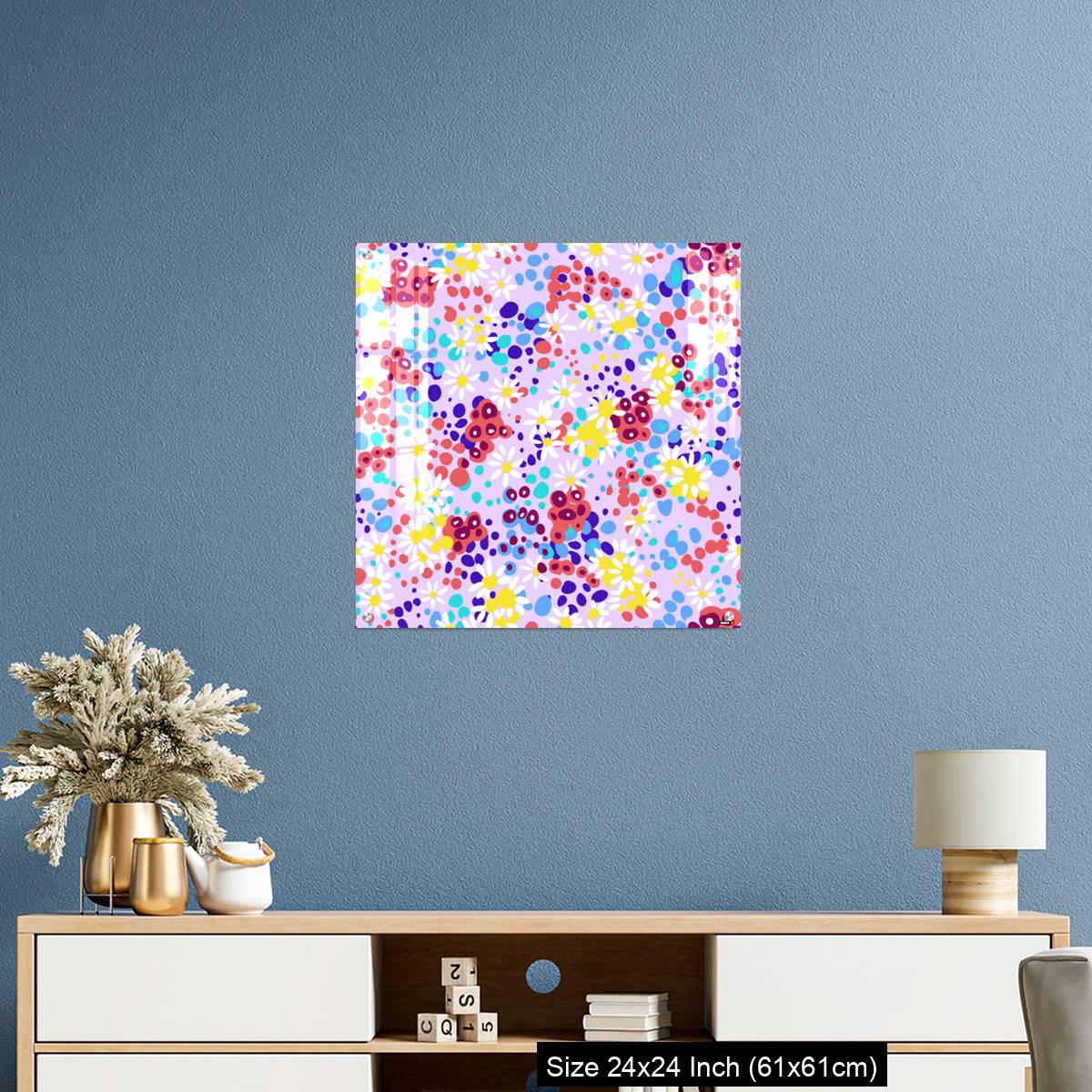 OMGs Acrylic Wall Decor – Bright nature summer floral background - Image 10