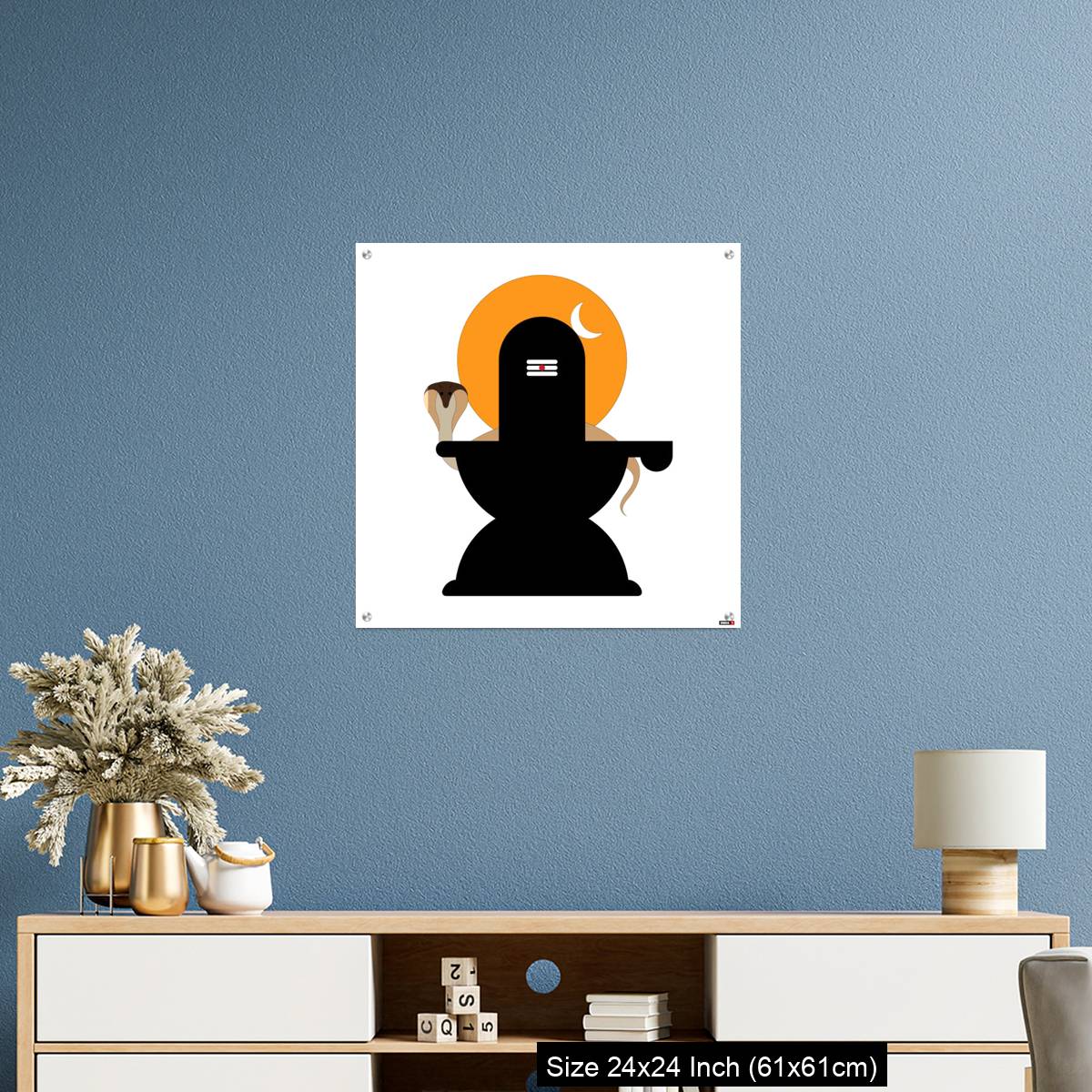 OMGs Acrylic Wall Decor – Shiva Lingam  with snake - Image 10