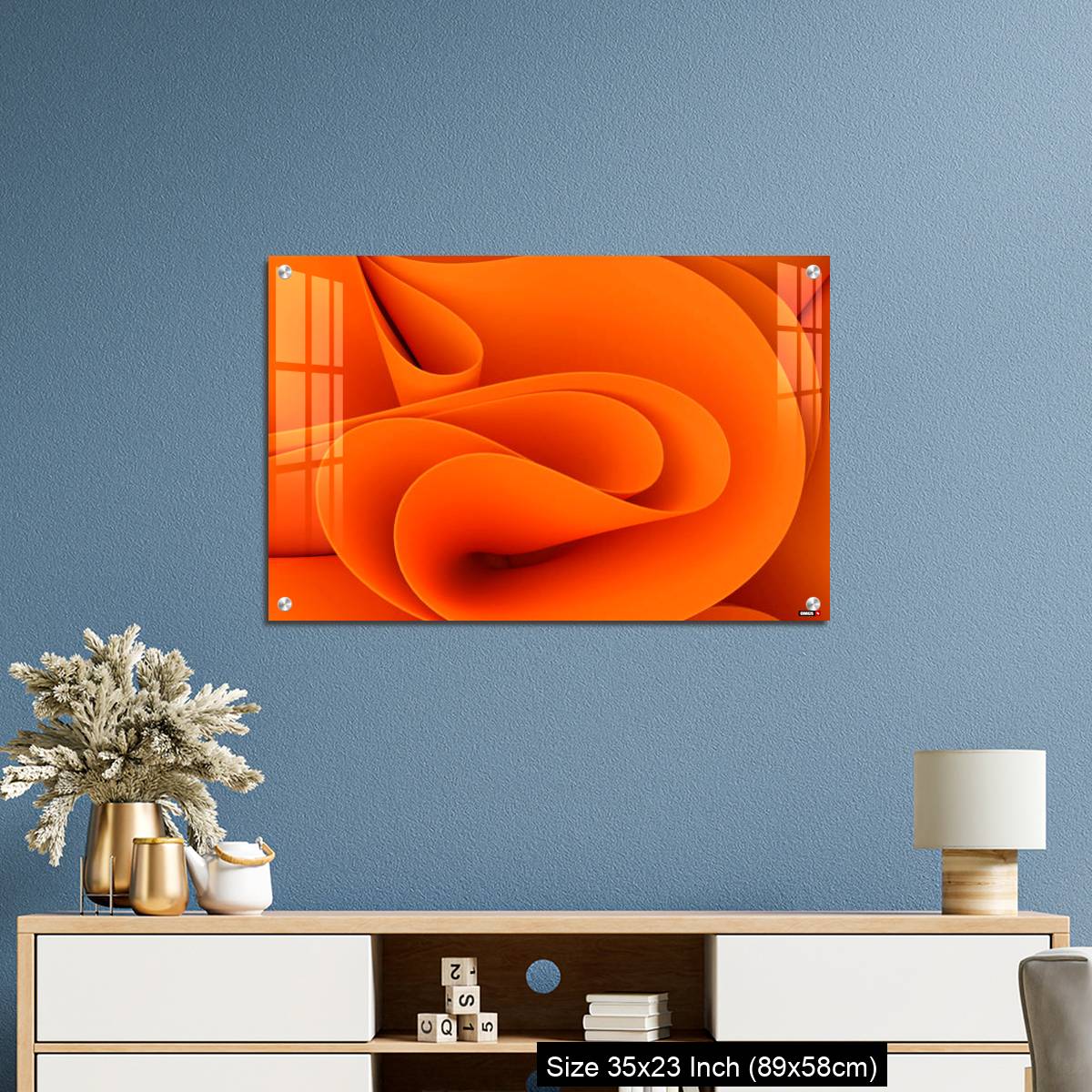 OMGs Acrylic Wall Decor – Wavy swirly fabric. - Image 10