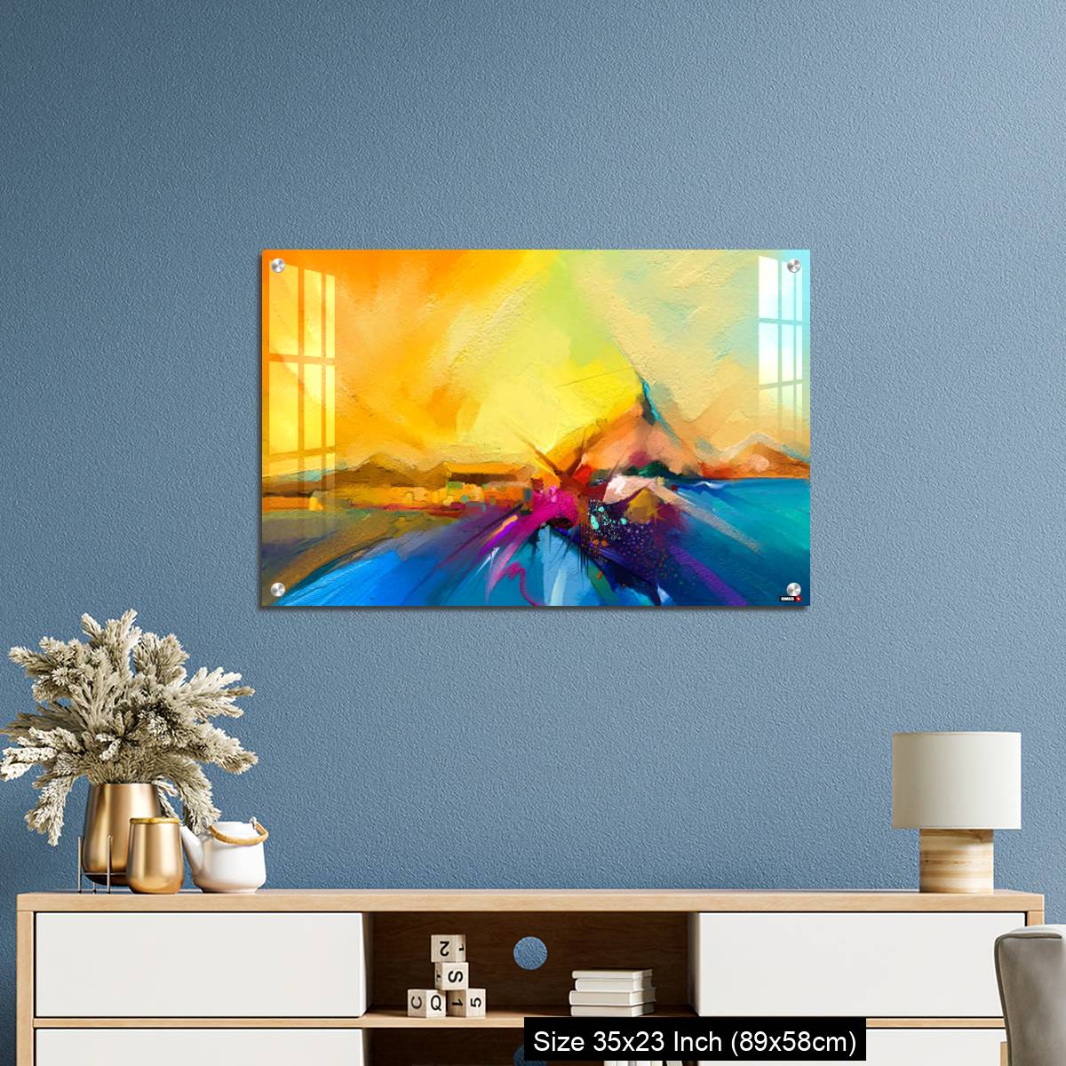 OMGs Acrylic Wall Decor – Colorful oil painting on canvas texture. - Image 10