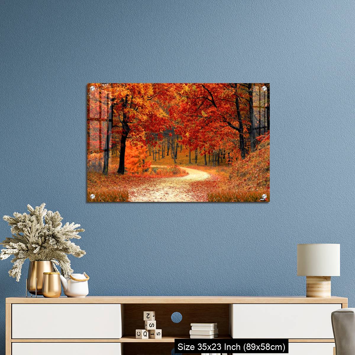 OMGs Acrylic Wall Decor – England-Foggy path in the autumn park - Image 10
