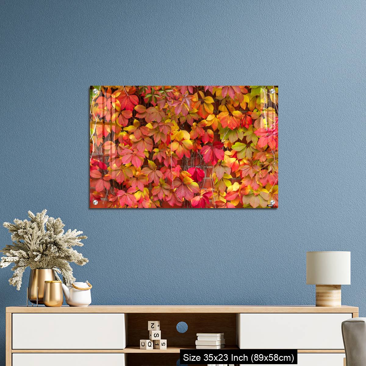 OMGs Acrylic Wall Decor – False Virginia creeper Parthenocissus inserta foliage in autumn colors - Image 10