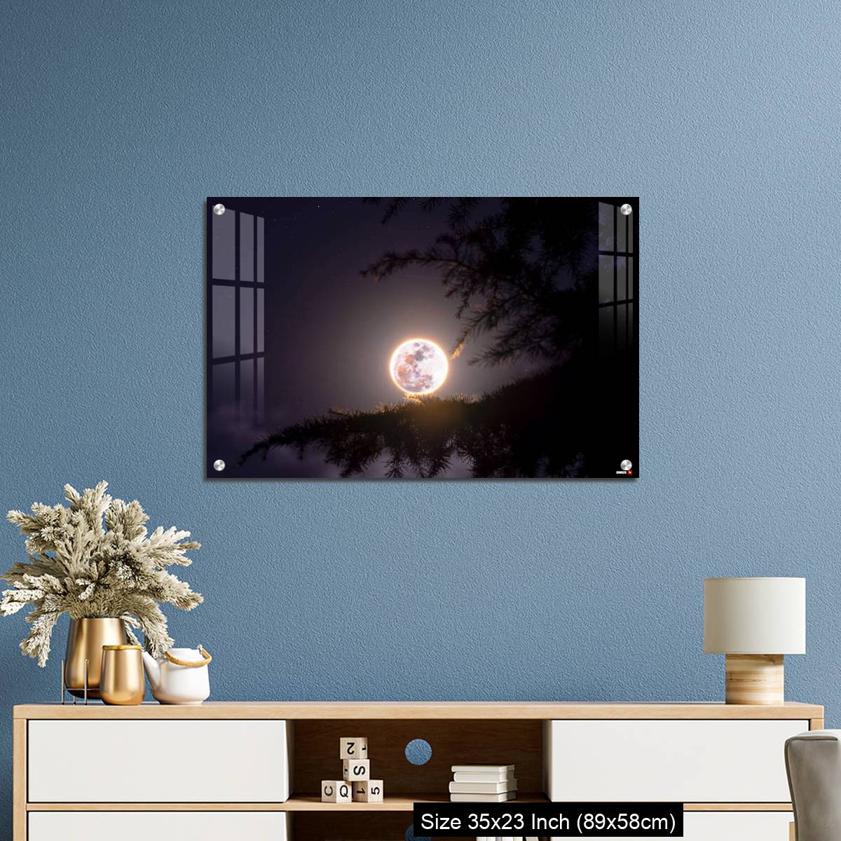 OMGs Acrylic Wall Decor – February's full Moon - The Snow Moon - Image 10