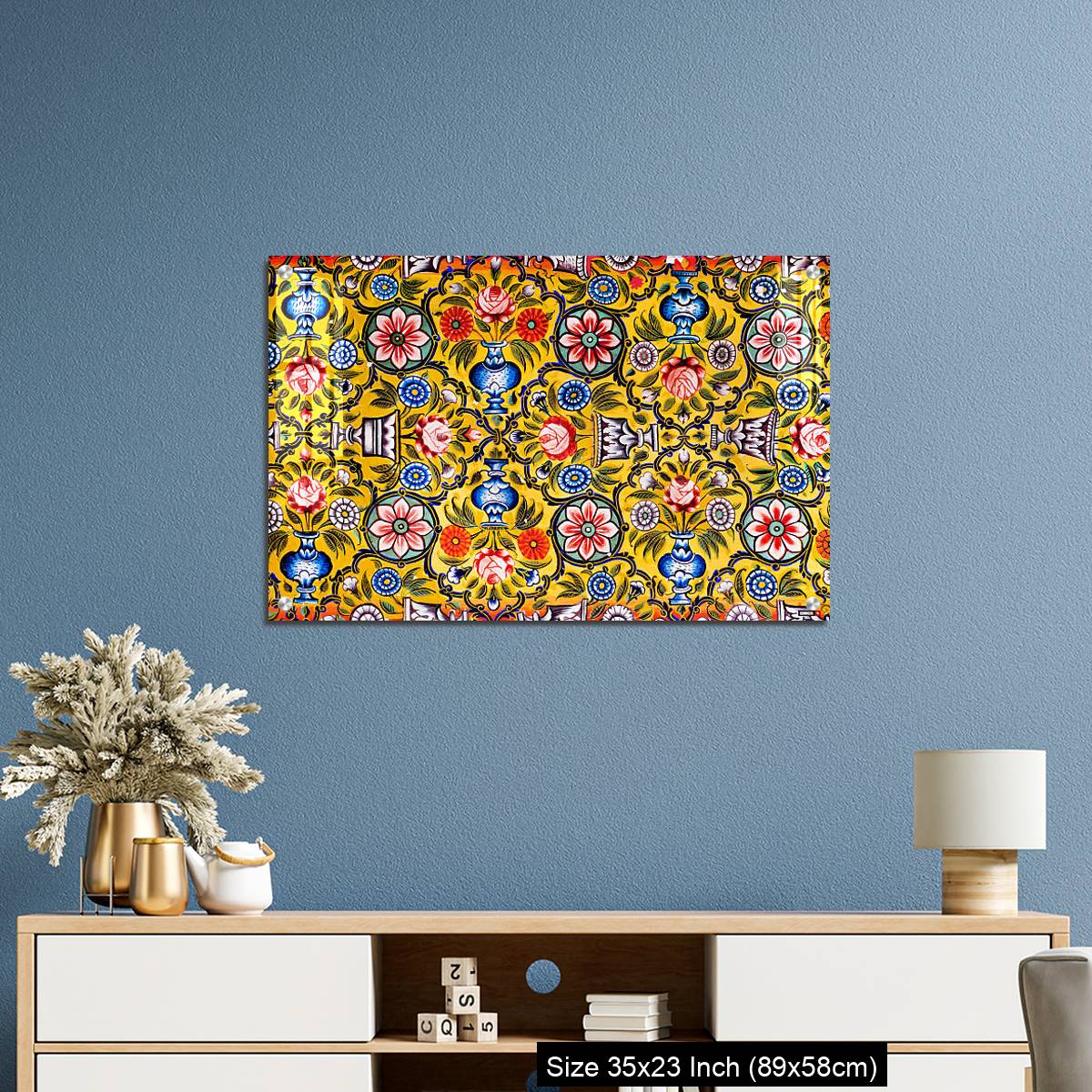 OMGs Acrylic Wall Decor – Floral patterns on colorful mural - Image 10