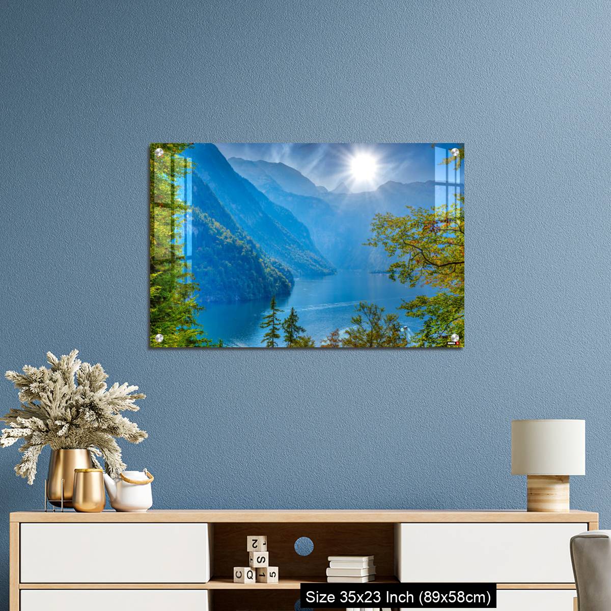 OMGs Acrylic Wall Decor – Forest window with view on lake near Schoenau am Koenigssee - Image 10