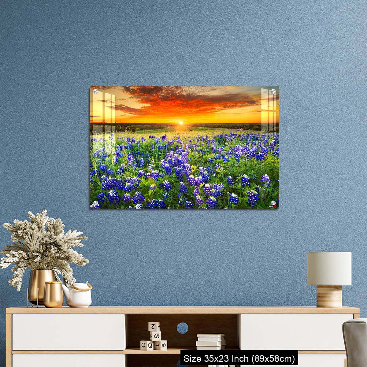 OMGs Acrylic Wall Decor – Sunset on Sugar Ridge Road, Ennis, TX - Image 10