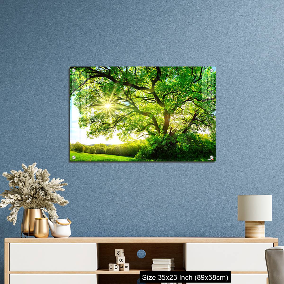 OMGs Acrylic Wall Decor – The sun shining through a majestic oak tree - Image 10