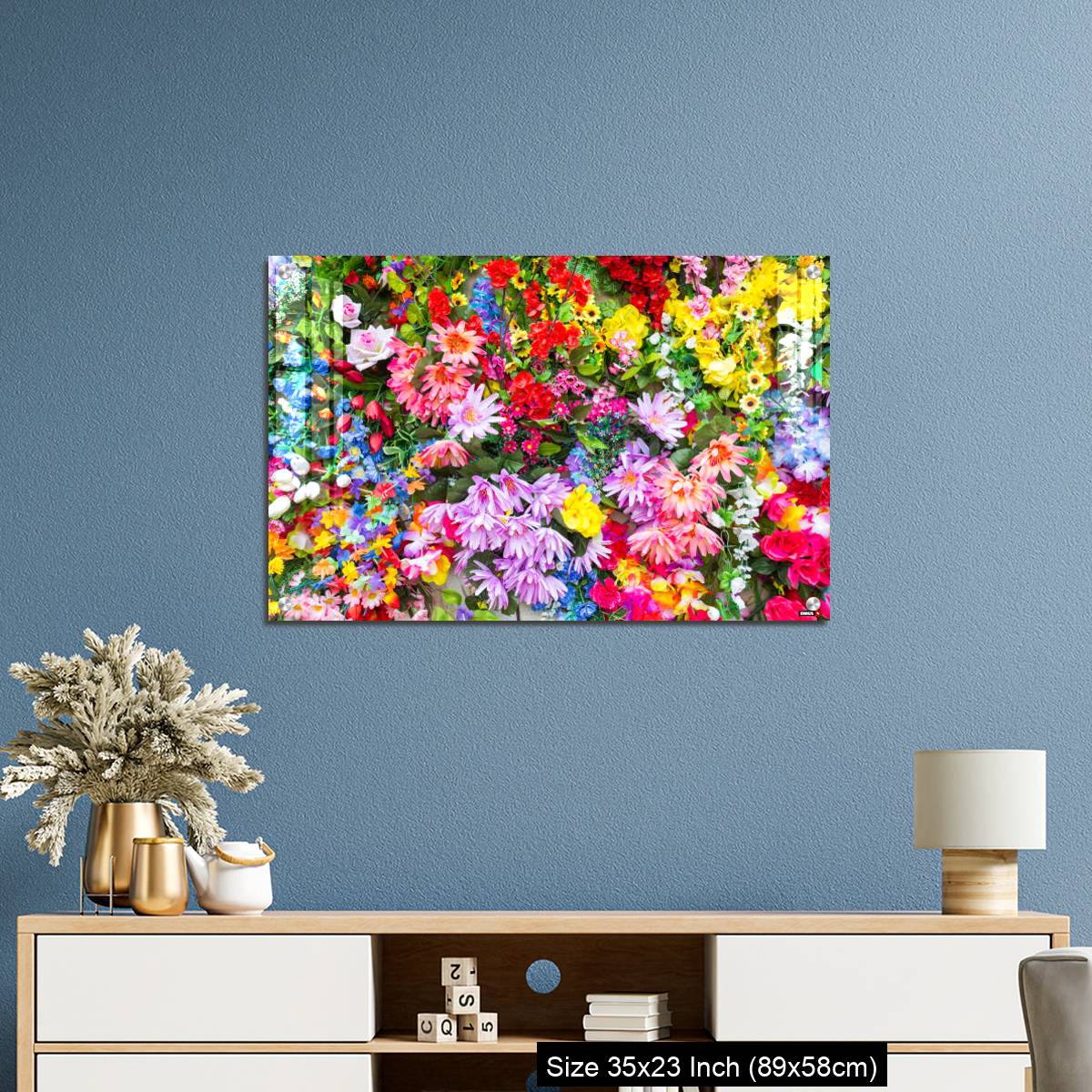 OMGs Acrylic Wall Decor – Various color flower background wall - Image 10