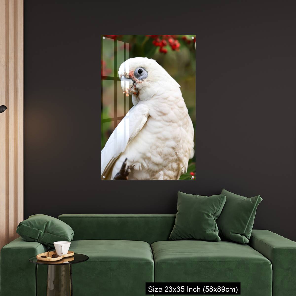 OMGs Acrylic Wall Decor – Close up of a Corella Feeding in a Tree - Image 11
