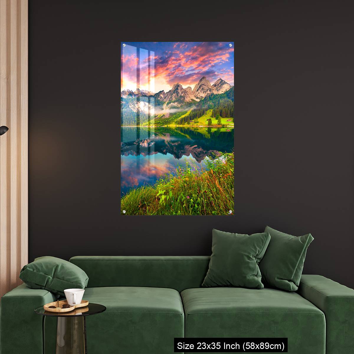 OMGs Acrylic Wall Decor – Colorful summer sunrise on the Vorderer Gosausee lake - Image 11