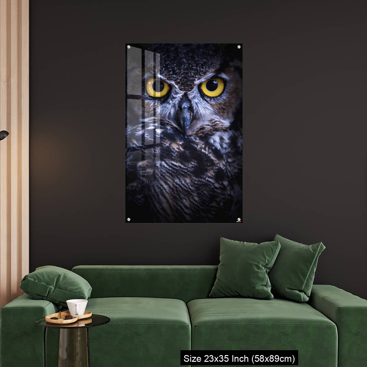 OMGs Acrylic Wall Decor – Intense Eye Contact from a Great-Horned Owl - Image 11