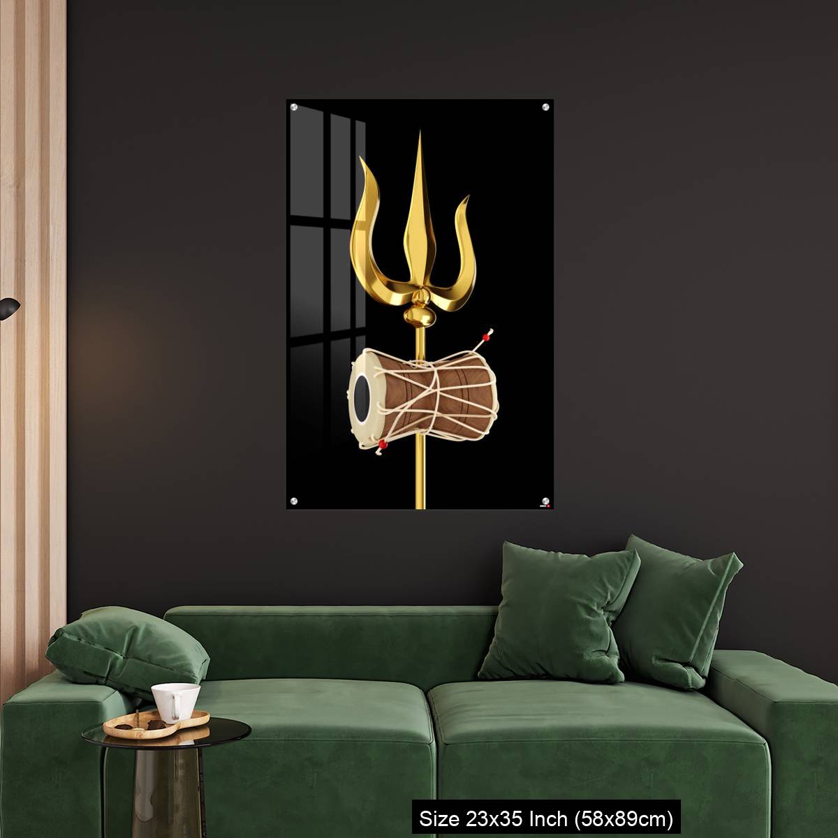 OMGs Acrylic Wall Decor – Shiva's Trishul and Damru - Image 11