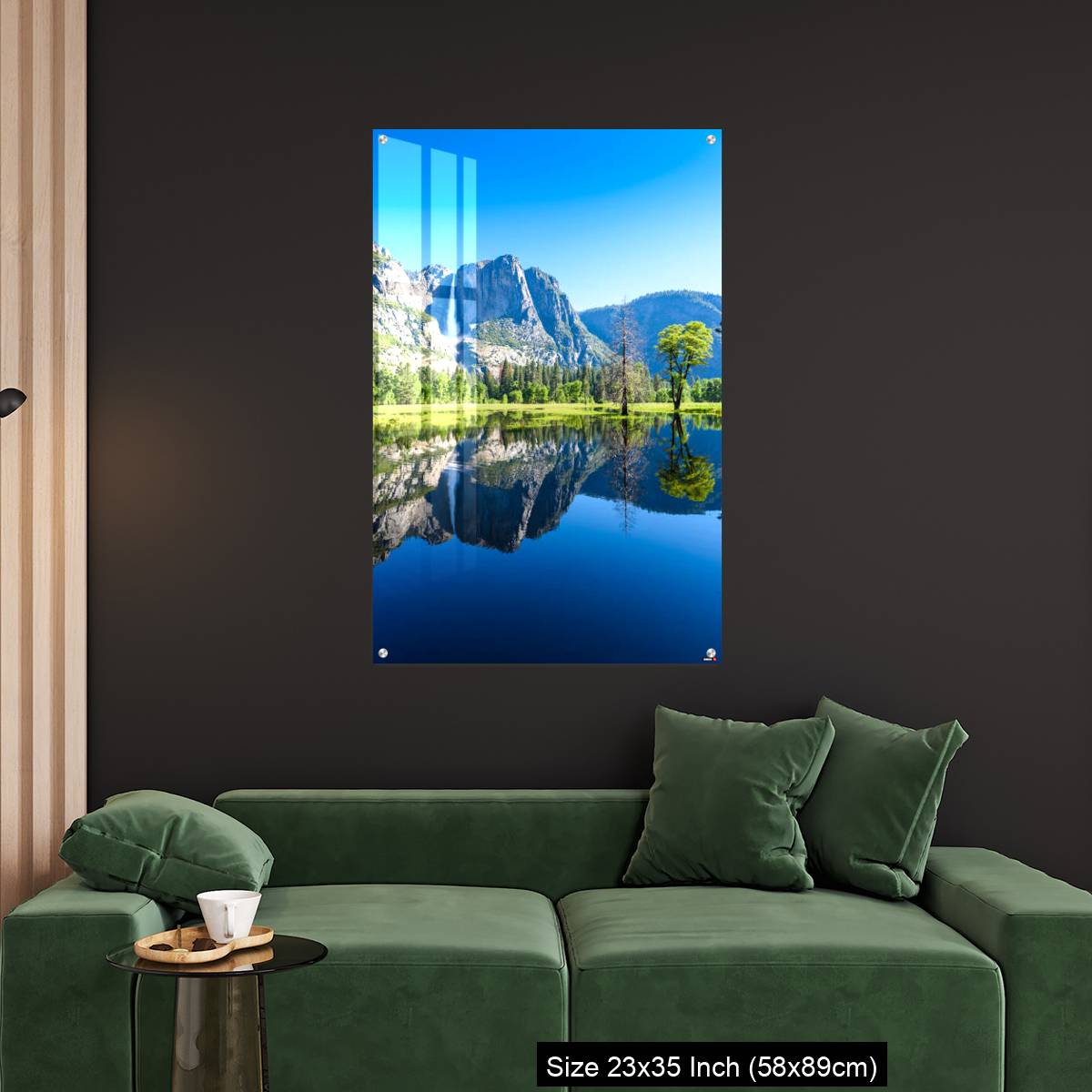 OMGs Acrylic Wall Decor – Reflection in Merced River of Yosemite waterfalls and beautiful mountain California, USA - Image 11