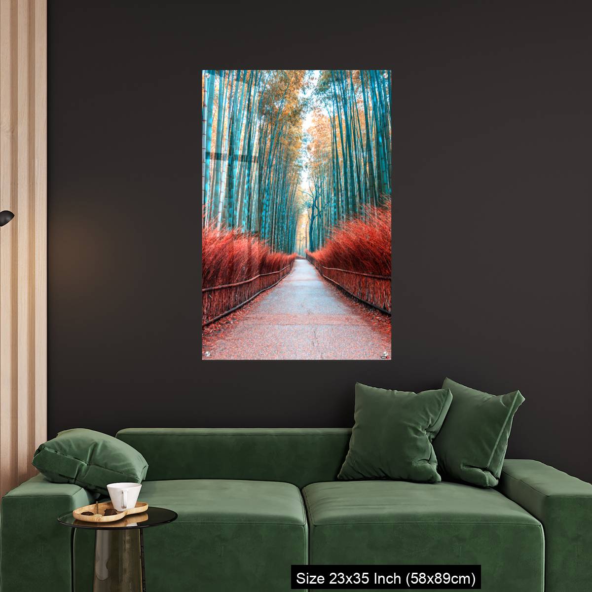 OMGs Acrylic Wall Decor – walkway bamboo tunnel named Arashiyama bamboo forest in Kyoto, Tourist landmark of Japan - Image 11