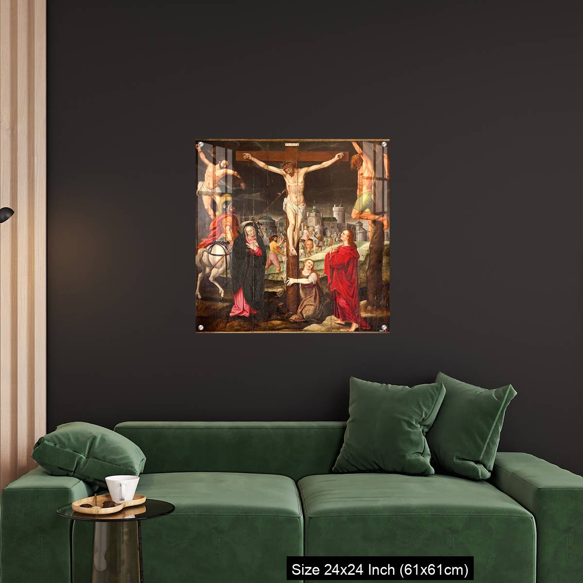 OMGs Acrylic Wall Decor – Ghent - Crucifixion paint on the wood - Image 11