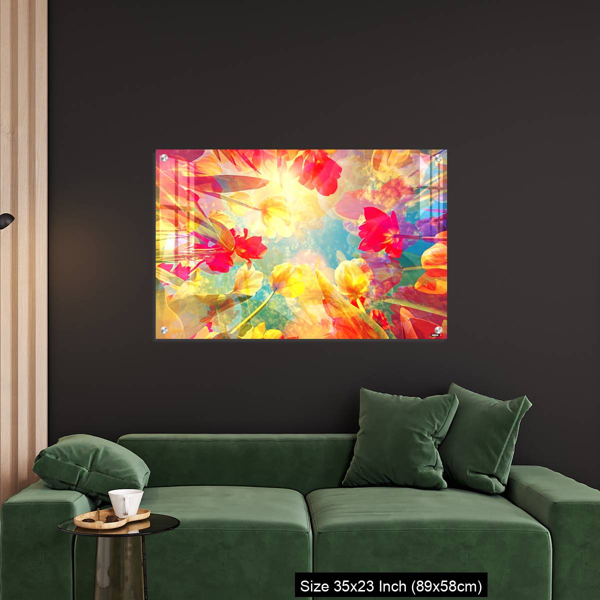 OMGs Acrylic Wall Decor – Abstract colored background with beautiful flowers, tulips and soft hues - Image 11