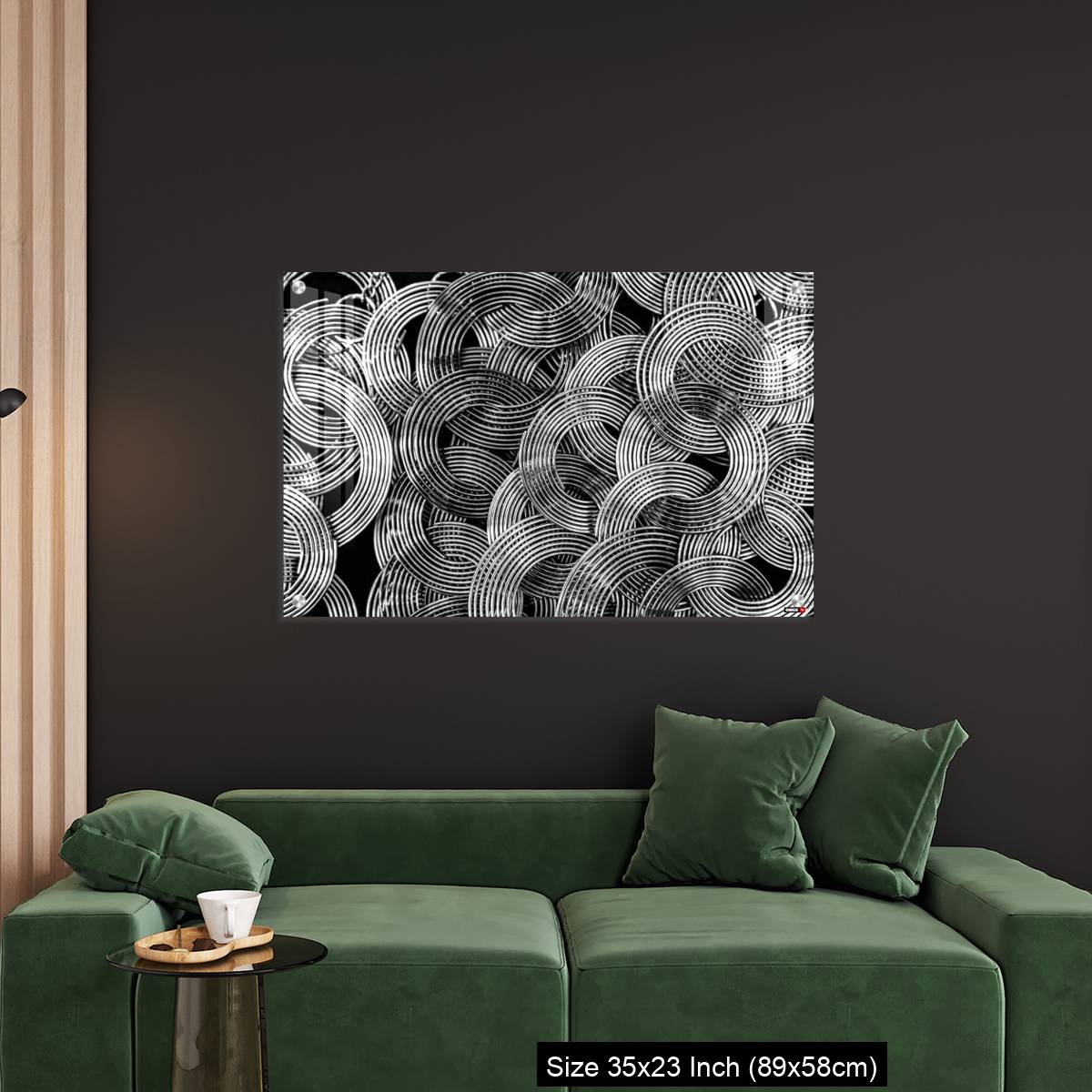 OMGs Acrylic Wall Decor – Beautiful photo of Necklace with Interlocked concentric circles - Image 11