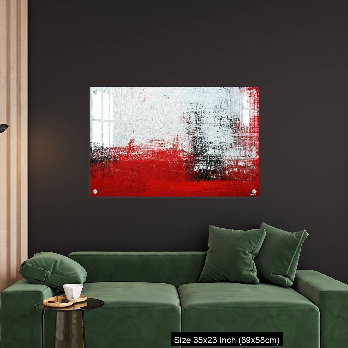 OMGs Acrylic Wall Decor – Black, white, red acrylic paint on metal surface. - Image 11