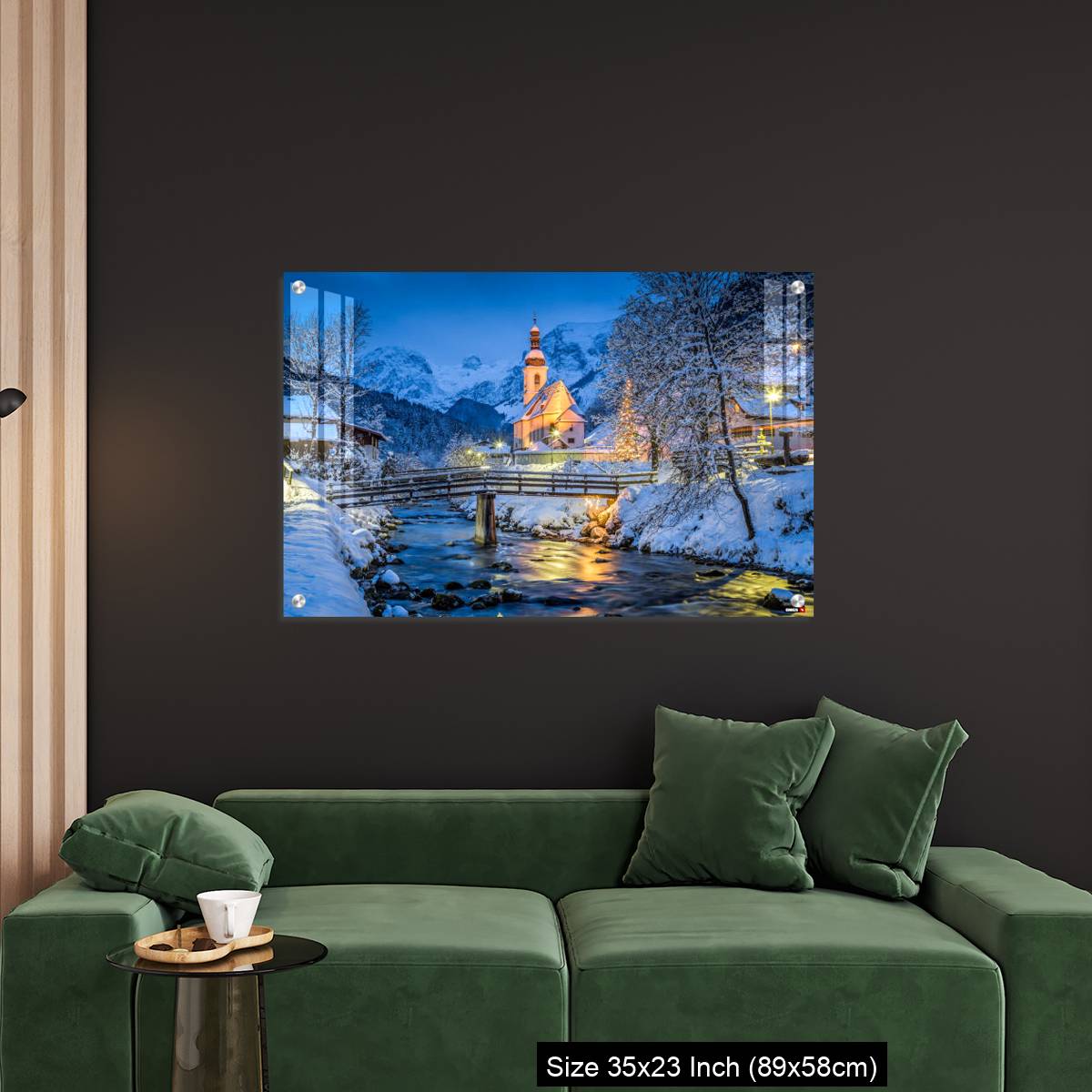 OMGs Acrylic Wall Decor – Church of Ramsau in winter twilight, Bavaria, Germany - Image 11