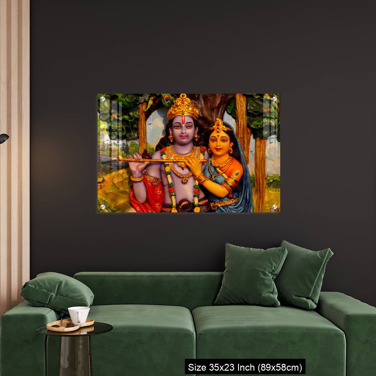 OMGs Acrylic Wall Decor – Krishna and Radha - Image 11
