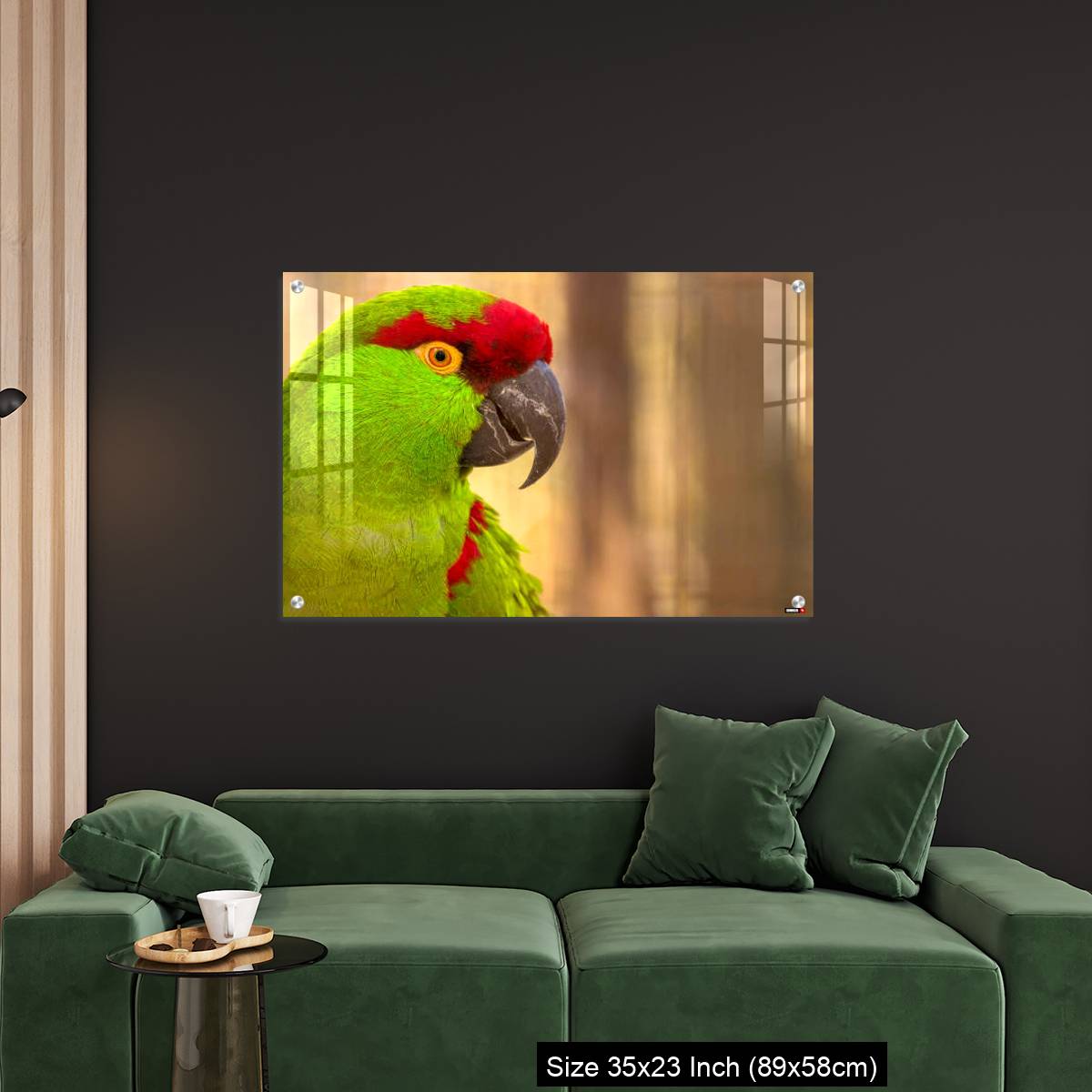 OMGs Acrylic Wall Decor – Close-up portrait of a thick billed parrot - Image 11