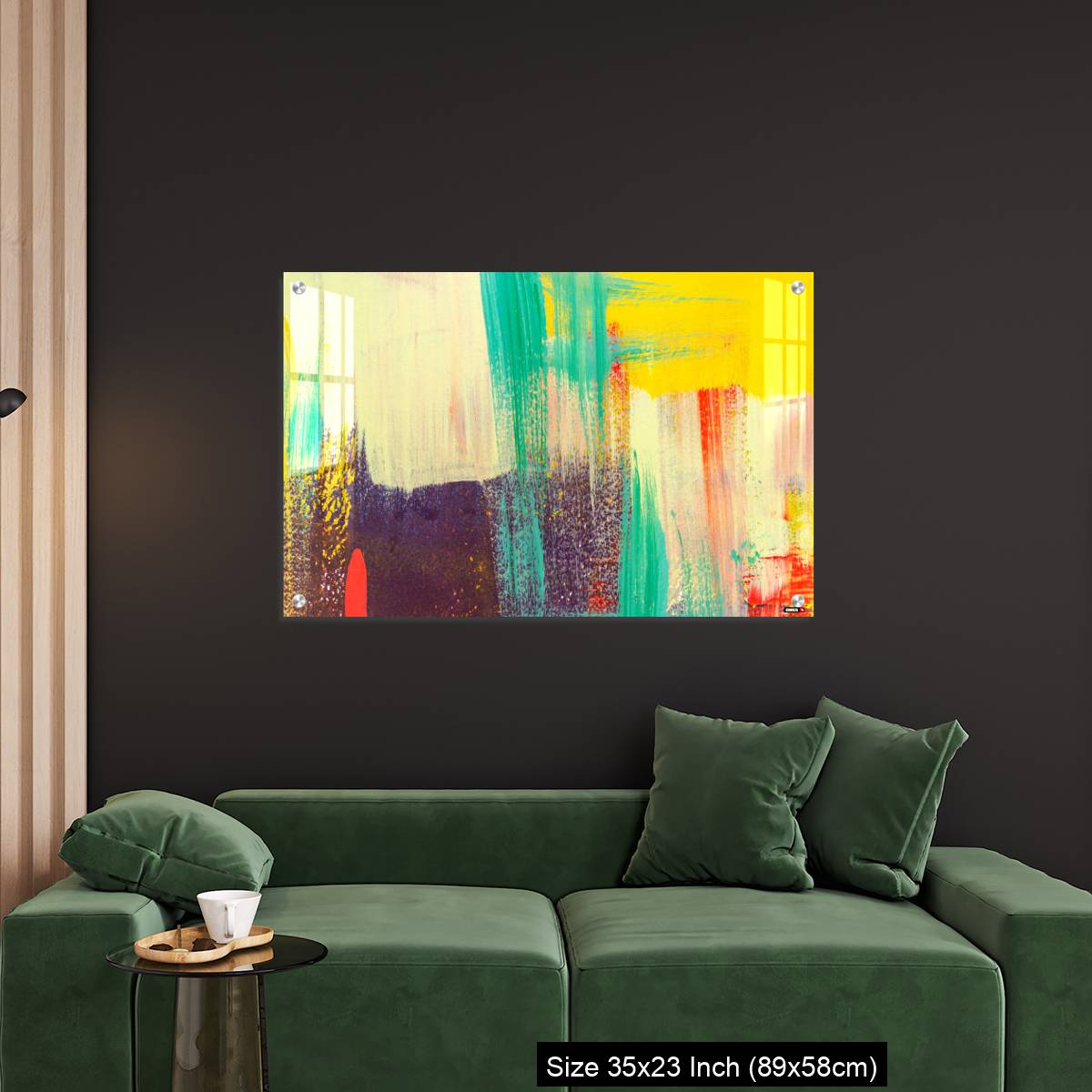 OMGs Acrylic Wall Decor – Colorful painted on concrete wall. Abstract background. - Image 11