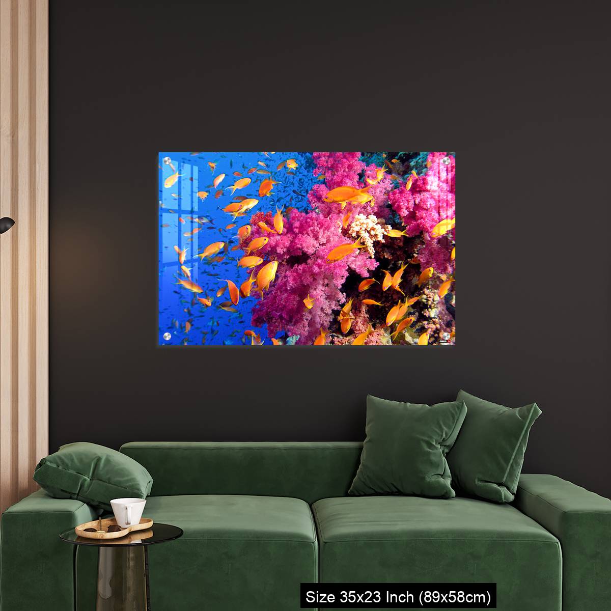 OMGs Acrylic Wall Decor – Colorful underwater picture of a coral reef, with goldfish - Image 11