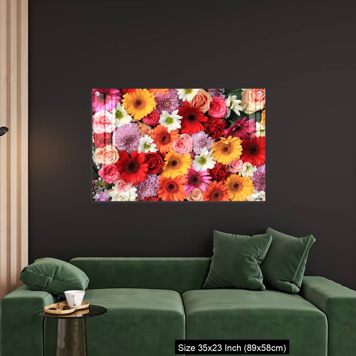 OMGs Acrylic Wall Decor – Colorful wedding flower arrangement - Image 11