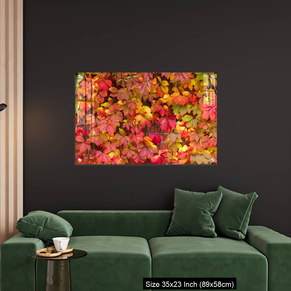 OMGs Acrylic Wall Decor – False Virginia creeper Parthenocissus inserta foliage in autumn colors - Image 11