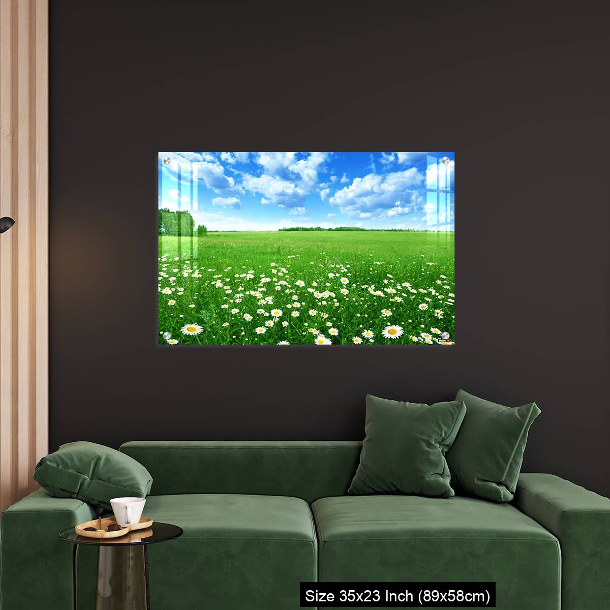 OMGs Acrylic Wall Decor – Field with white daisies under blue sky. - Image 11