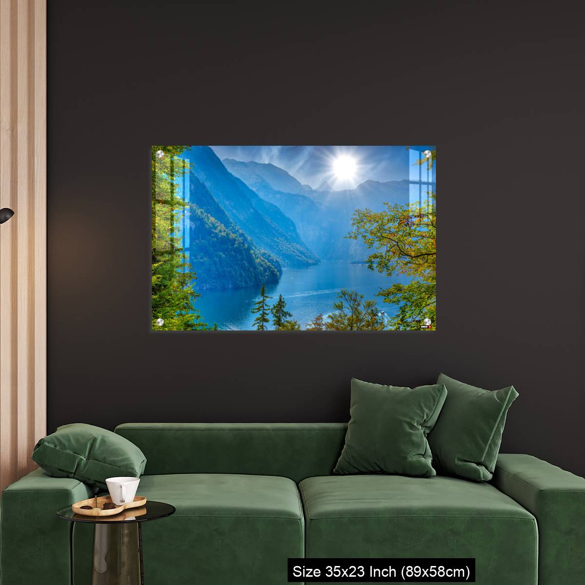 OMGs Acrylic Wall Decor – Forest window with view on lake near Schoenau am Koenigssee - Image 11