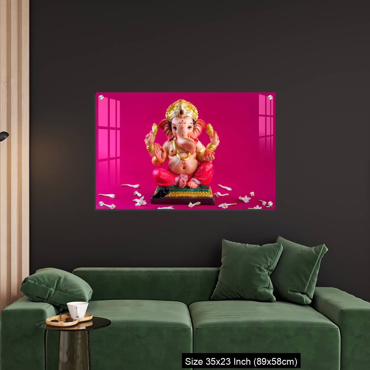 OMGs Acrylic Wall Decor – Ganesha Idol on pink background. - Image 11