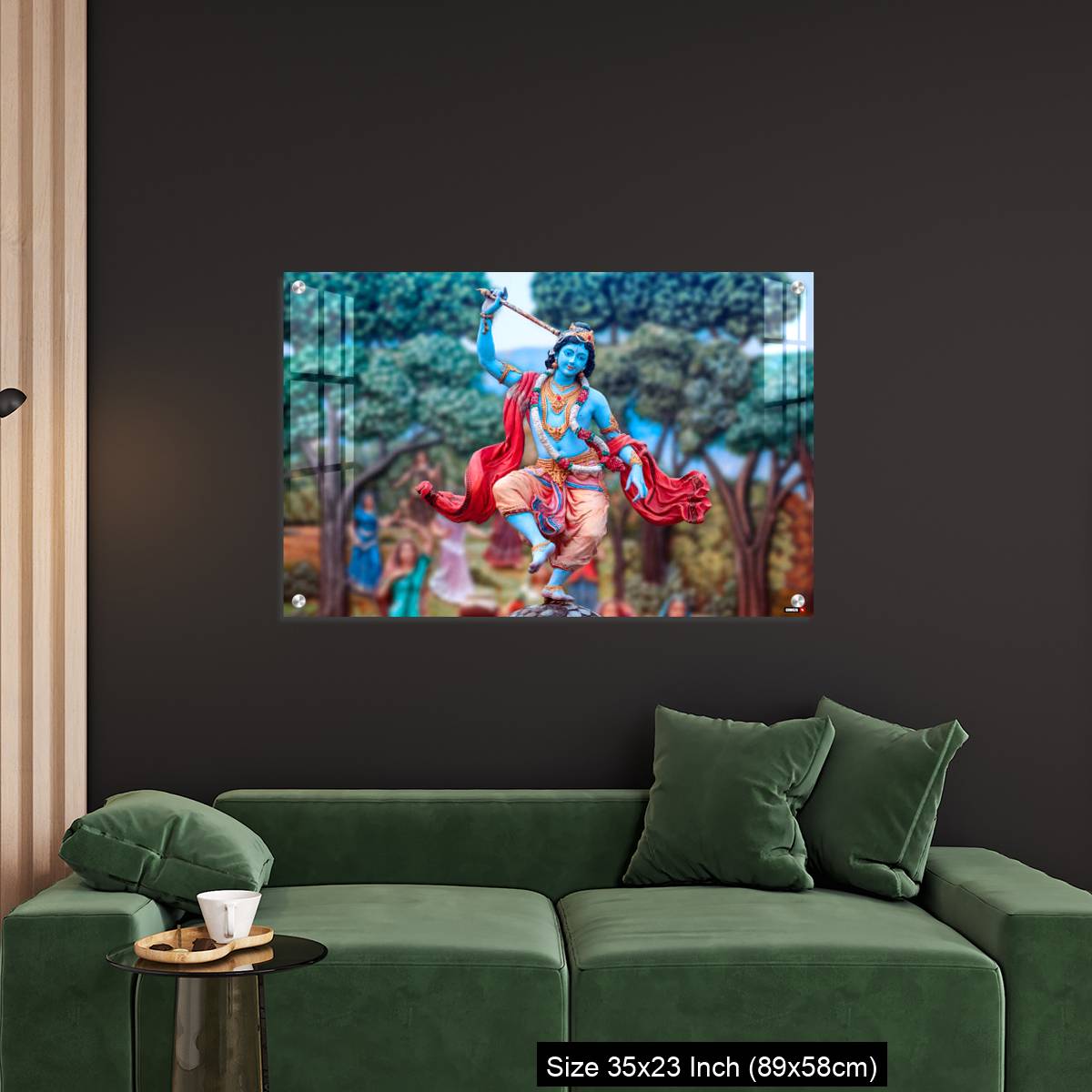 OMGs Acrylic Wall Decor – India, Vrindavan, Dancing Krishna - Image 11