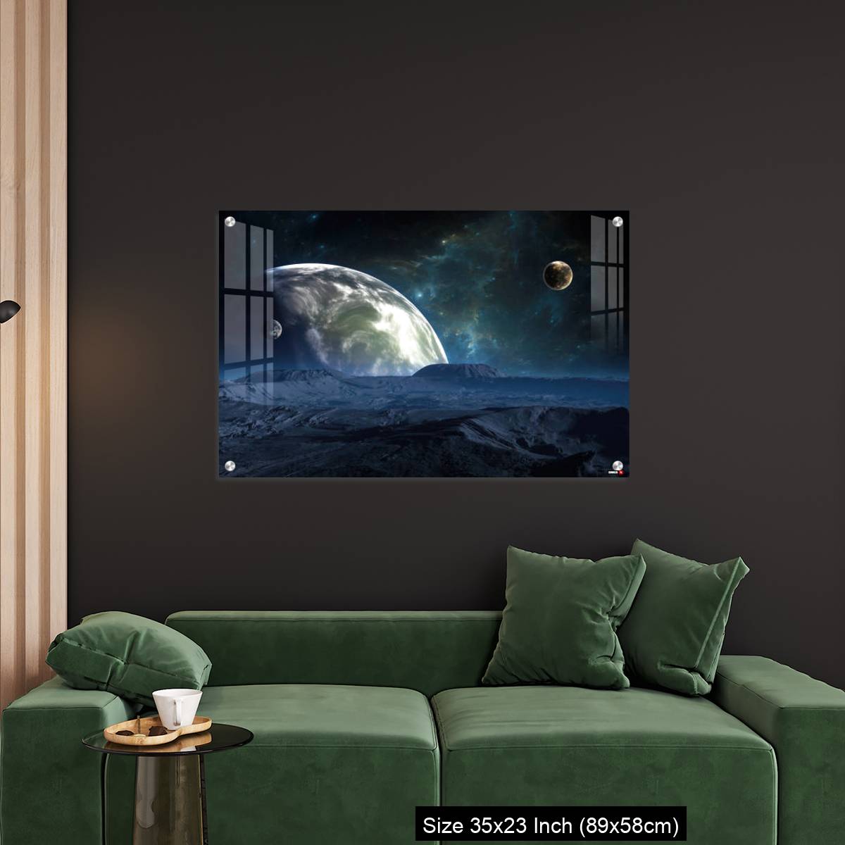 OMGs Acrylic Wall Decor – New Exoplanet or Extrasolar planet with atmosphere and moon - Image 11