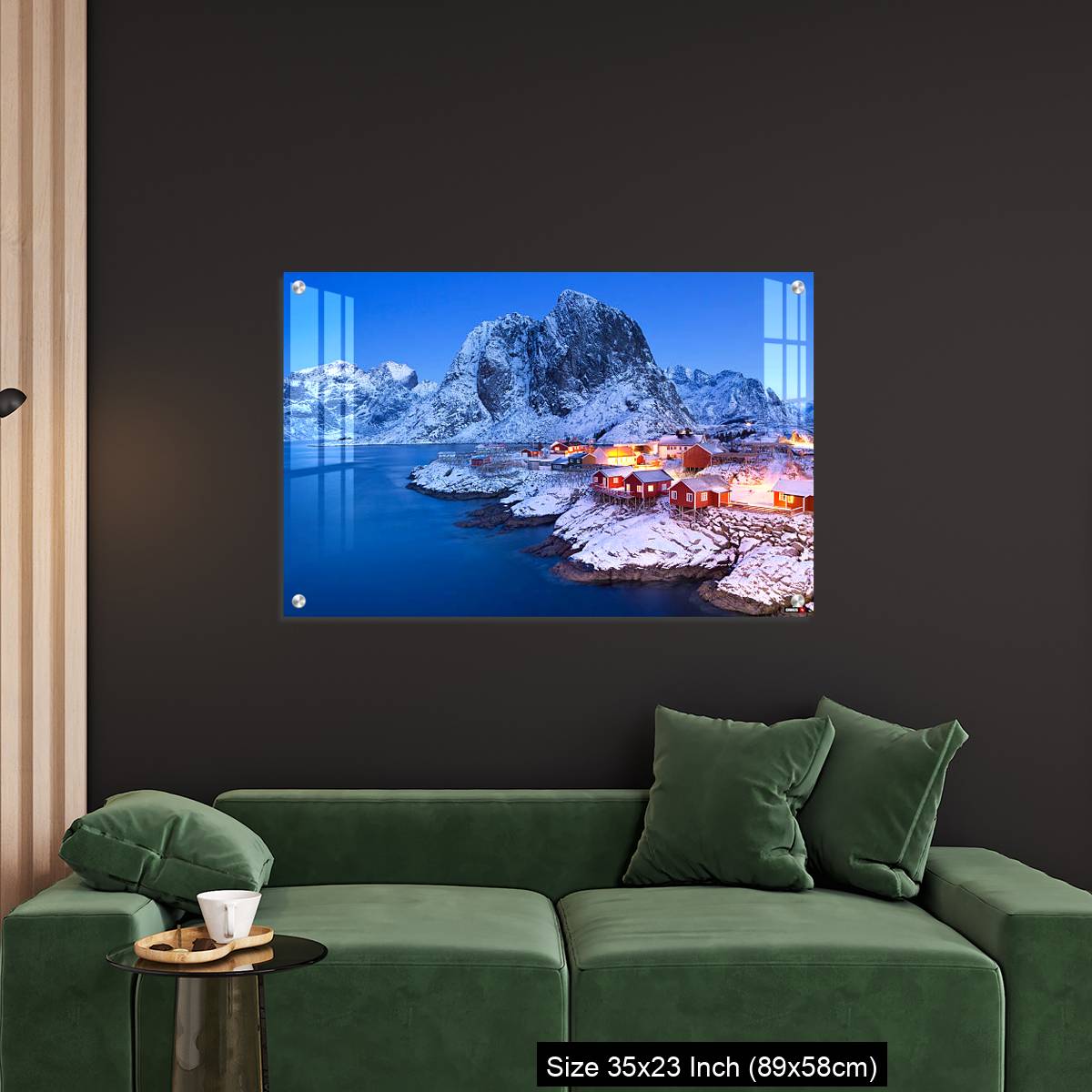 OMGs Acrylic Wall Decor – Norwegian fisherman's cabins on the Lofoten at dawn in winter - Image 11