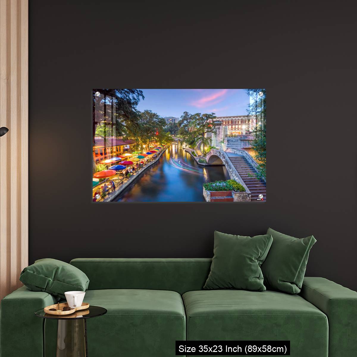 OMGs Acrylic Wall Decor – River walk in San Antonio city, Texas USA - Image 11
