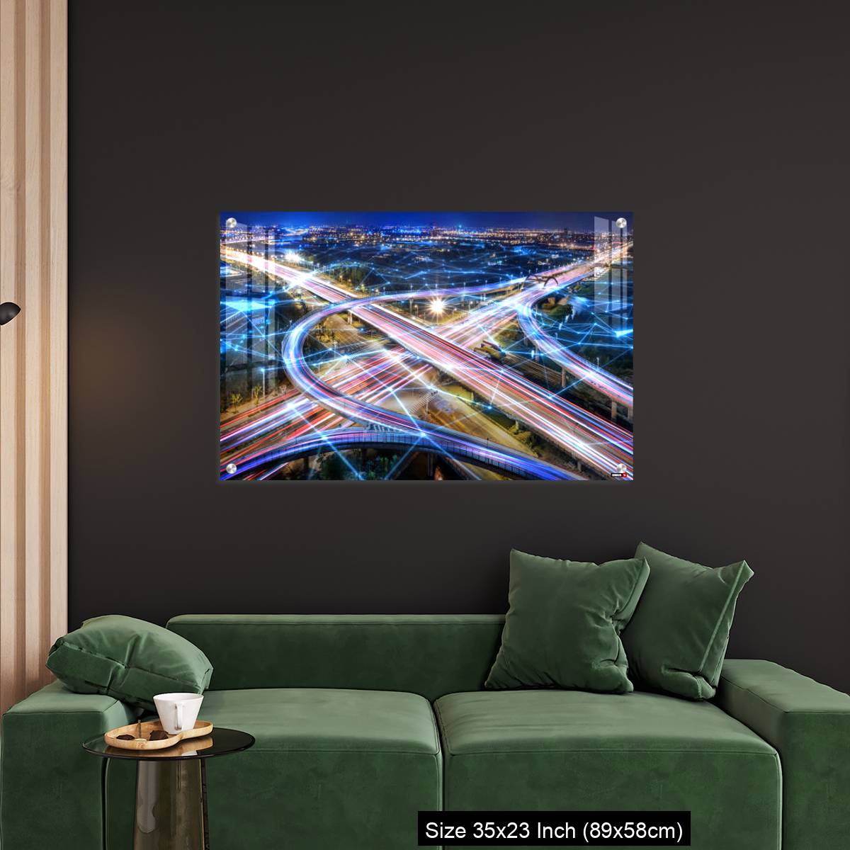 OMGs Acrylic Wall Decor – Rush hour fast car moving night city - Image 11