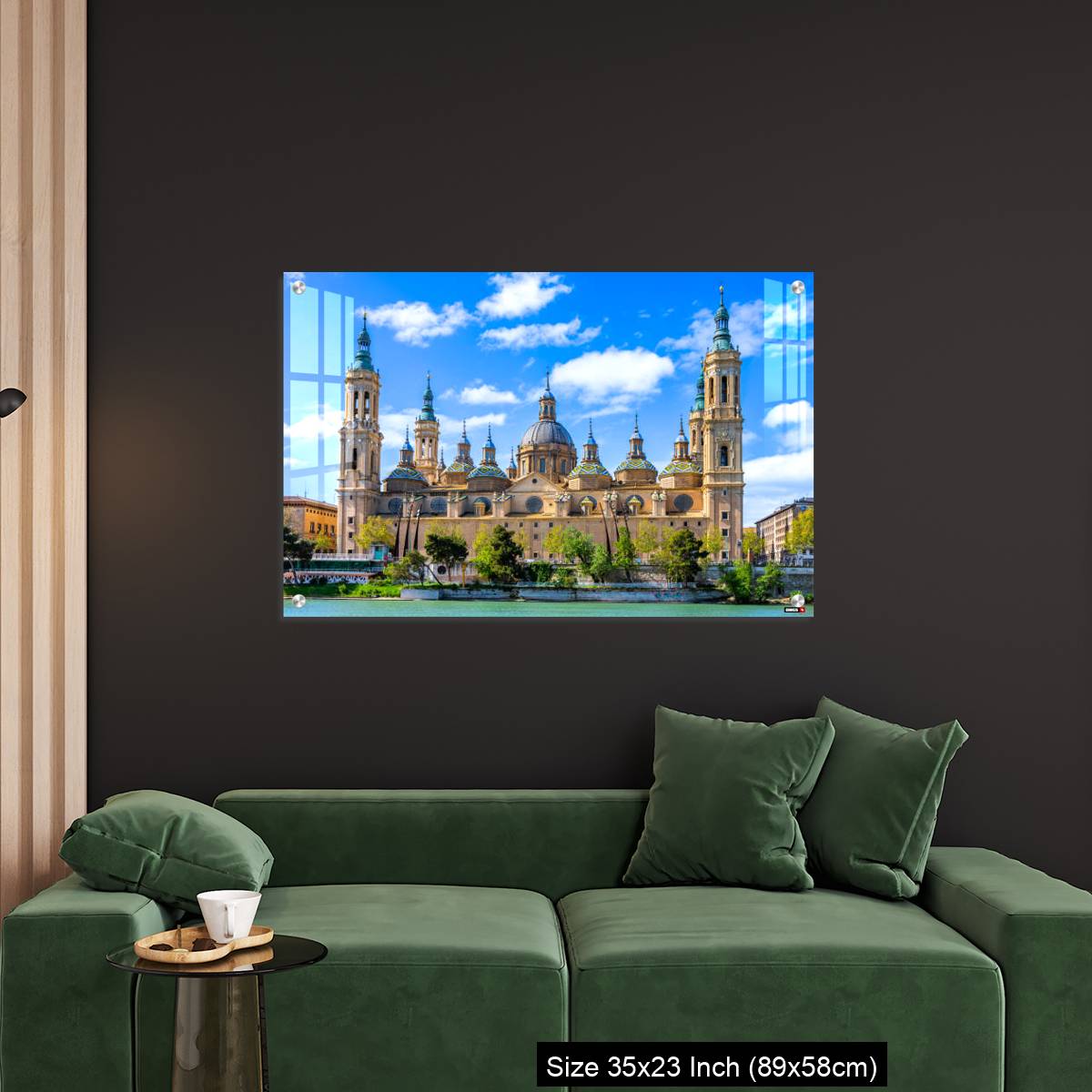 OMGs Acrylic Wall Decor – The Basilica of Our Lady of the Pillar seen from the Ebro river - Image 11