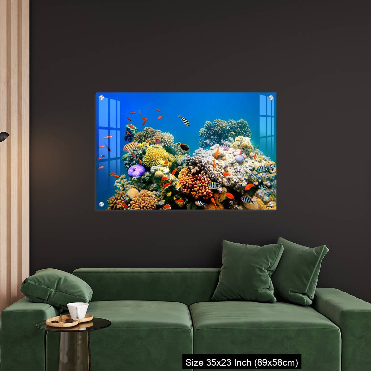 OMGs Acrylic Wall Decor – Tropical Fish on a coral reef - Image 11